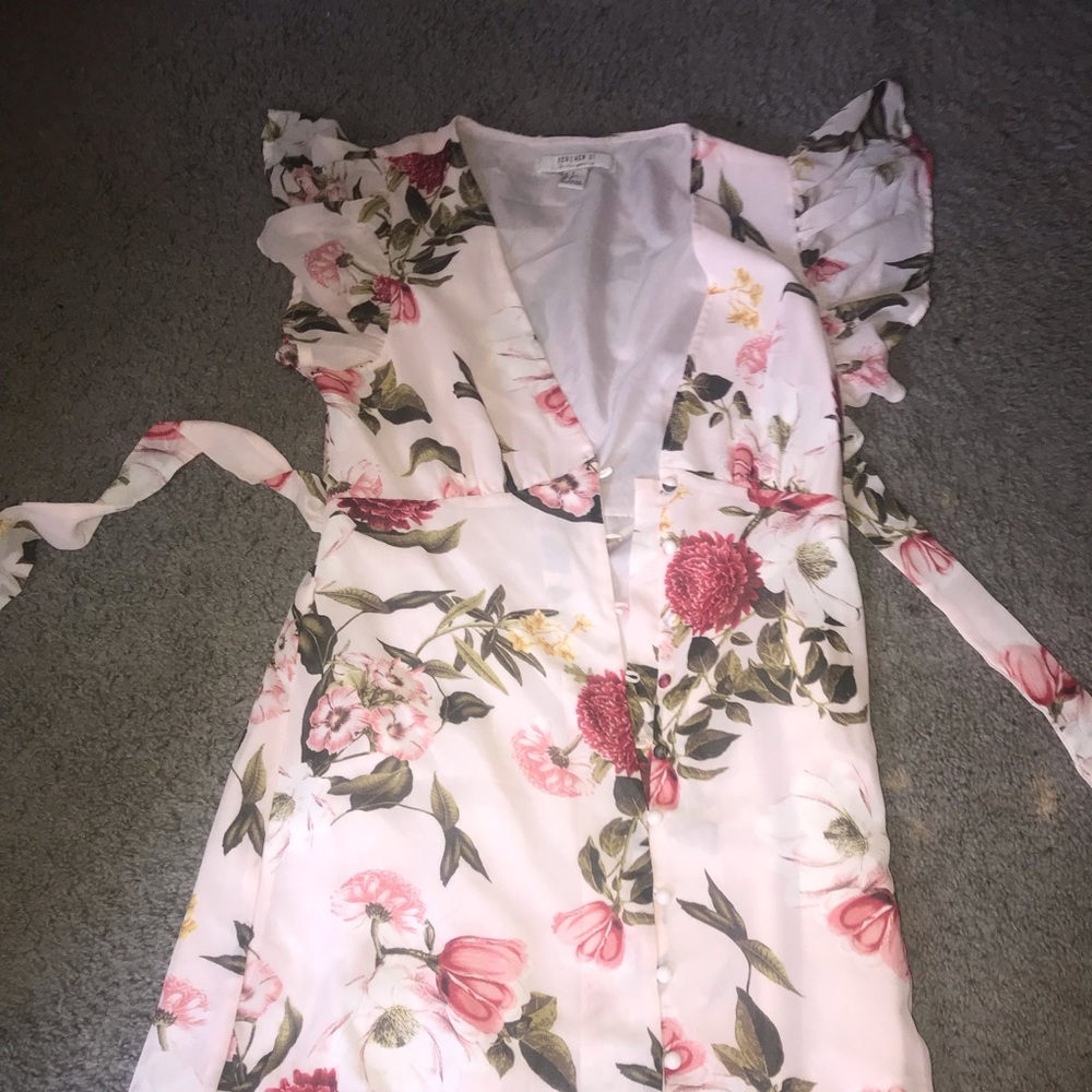 Forever21 Floral Wrap Dress New